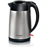 Bosch TWK3P420, 1,7 L, 2400 W, Musta, Ruostumaton teräs, Ruostumaton teräs, Veden tason ilmaisin, Ylikuumenemissuoja