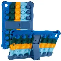 SKALO Lenovo Tab M10 (Gen 3) Shock Resistant Armor Popit Silicone Kuori - Sininen