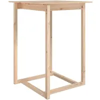 vidaXL Baaripöytä 80x80x110 cm täysi mänty