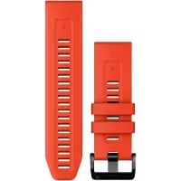 Garmin QuickFit 26 mm tulenpunainen/grafiitinharmaa silikoniranneke 010-13281-04