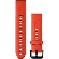 Garmin QuickFit 20 mm tulenpunainen/grafiitinharmaa silikoniranneke 010-13279-04
