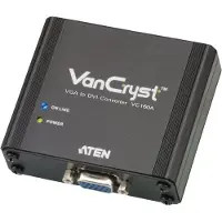 Aten VC160A VGA to DVI Converter videomuunnin 15-nastainen HD D-Sub (HD-15) Naaras 24+1-nastainen digitaalinen DVI Naaras
