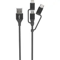 Ansmann 3in1 data- ja latauskaapeli 1,2m