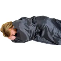 Lifeventure Silkkinen Makuupussin Vuori, mummy, harmaa