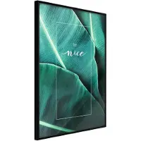 Artgeist Banana Leaves With a Message (Green) juliste
