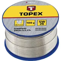 GRUPA TOPEX Tinajuote 60 % Sn, lanka 0,7 mm, 100 g