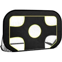 vidaXL Jalkapallomaaliverkko maalitauluilla 120x80x80 cm polyesteri