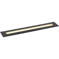 QAZQA Moderni maanpintavalaisin musta 50 cm sis. LED IP65 - Eline