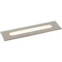 QAZQA Moderni maahan upotettava valaisin terästä 30 cm sis. LED IP65 - Eline