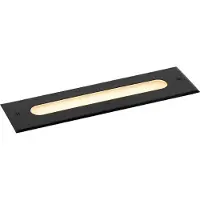 QAZQA Moderni maavalaisin musta 30 cm sis. LED IP65 - Eline