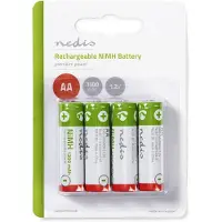 Nedis Ladattava Ni-MH-Akku AA 1.2 V DC 1300 mAh 4 Kpl pakkaus
