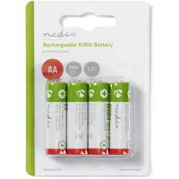 Nedis AA ladattava akku, 2600 mAh, NiMH, 1,2 V, 4 kpl
