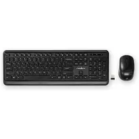 Nedis KBMCW100BKUS QWERTY US Hiiri ja Näppäimistö