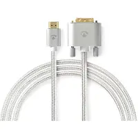 Nedis CCTB34800AL20 HDMI-liitin-DVI-D 24+1-Pin Uros 2.00 m HDMI-kaapeli