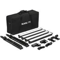 Nanlite Lg-E60 4 Light Led Studio Kit green screen -tausta