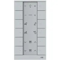 ABB 12-OSAINEN PAINIKETAULU, TENTON, ALUMIINI (SB-F-12.0.1-83)