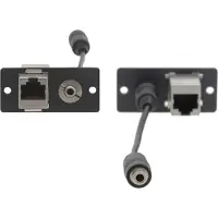 Kramer WA-45(W) WALL PLATE INSERT - 3.5MM & RJ-45 (85-001599)