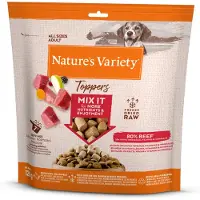 Nature’s Variety 2x120g Topper,s pakastekuivattu nauta Nature's Variety koiran täydennysravinto