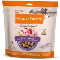 Nature’s Variety 2x120g Mini pakastekuivattu kalkkuna Nature's Variety koiran täysravinto