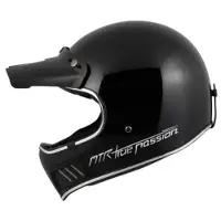 MTR Vintage-MX Evo Retro Offroad Kypärä Musta M unisex
