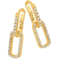 Lykken Casuals kullatut carabiner ovaalit korvakorut