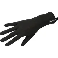 Aclima LightWool Liner Gloves Jet Black Retkeilykäsineet L/9