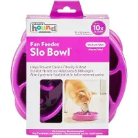 Outward Hound - Fun Feeder Slo-Bowl Purple Small 20,5x5cm - Koirat - Ruokailupaikat ja juoma-automaatit - Koiran ruoka-aktivointi