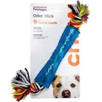 Petstages Lelu koirille Orka Tube solmulla, 25 cm, sininen