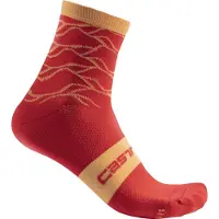 Castelli Women’s Climber’s 3.0 12 Hibiscus Socks, Size L/XL
