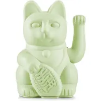 Donkey Vinkende Kat - Maneki-Neko - Lucky Cat (Pastelgrøn) - Green - H:15CM