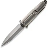 We Knife Diatomic Framelock Gray
