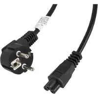 Lanberg IEC 7/7 - IEC 320 C5 power cable, 3m, black (CA-C5CA-11CC-003-BK)