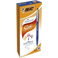 BIC 902132, Klipsi, Kuulakärkikynä klikkausmekanismilla, Uudelleentäytettävä, Sininen, 12 kpl