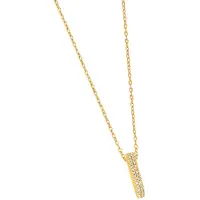 Lykken Kullattu carabiner ovaali kaulakoru hopeaa