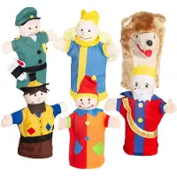 Roba Fabric Puppets 6 Pc Set - Multi/patterned - ONE SIZE