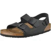 Birkenstock Milano Natural Leather Regular Black Sandaalit 37