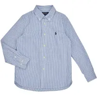 Ralph Lauren Slim Fit Raidallinen Oxford-paita Bsr Blue White 6 Years Sininen 124-134 cm Pojat