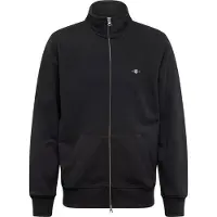 Gant for man. 2008006 Shield zip hoodie black (XS), Casual, Cotton