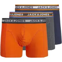 Jack & Jones Bokserishortsit 'MYLE' laivastonsininen / harmaa / oranssi / valkoinen