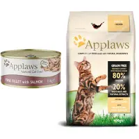 Applaws 6x156g in Broth tonnikalafilee & lohi kissanruoka