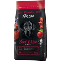 Fitmin 12kg Dog For Life naudanliha ja riisi koiranruoka