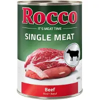 Rocco 12x400g Single Meat nauta koiran märkäruoka