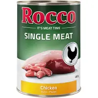 Rocco 6x400g Single Meat kana koiran märkäruoka