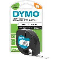 Dymo 12Mm Letratag Plastic Tape etikettien kirjoitusnauha