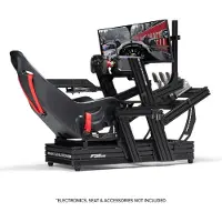 Next Level Racing F-GT Elite 160 Wheel Plate Edition -ohjaamo, musta