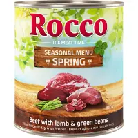Rocco 6x800g kevätmenu lammas & vihreät pavut koiranruoka