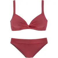 LASCANA Bikini burgundin punainen