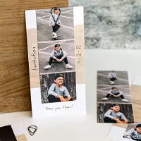 Smartphoto Kaksiosainen kortti Paperiklipsi musta - 12 kpl