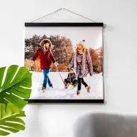 Smartphoto Valokuvajuliste ripustimella 40 x 40 cm Musta