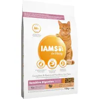 IAMS 2x10kg Sensitive Digestion Adult & Senior kalkkuna for Vitality -kissanruoka